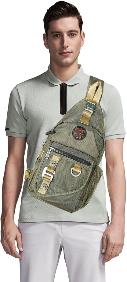 Sling Backpacks, Sling Chest Bags Shoulder Crossbody Bags for Men Women Outdoor Travel Walking Dog Running Bag