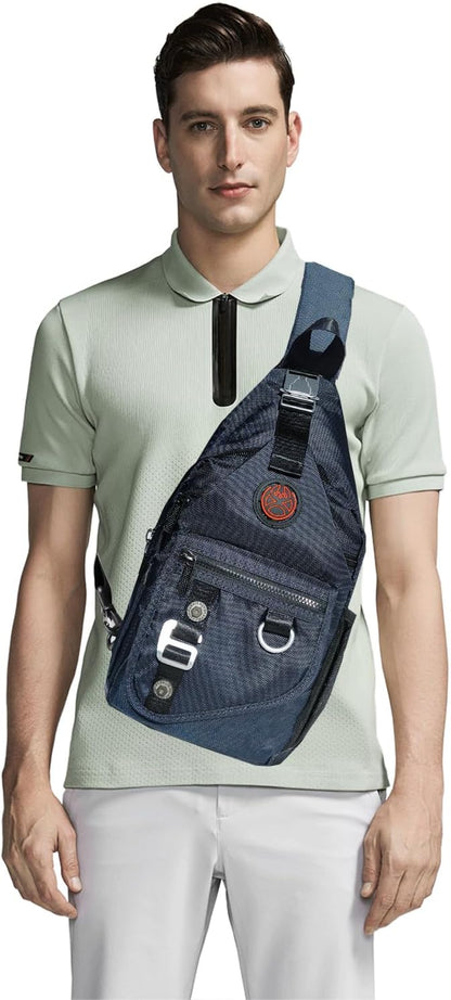 Sling Backpacks, Sling Chest Bags Shoulder Crossbody Bags for Men Women Outdoor Travel Walking Dog Running Bag