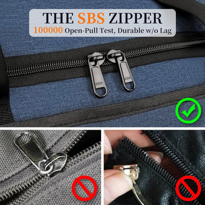 Garment Bags for Travel 60L Waterproof 2-in-1 Hanging Duffle Bag for Men Women with SBS Zipper & Shoes Compartment