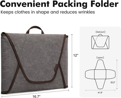 Garment Folder Compression Packing Cubes for Travel Garment Bag with Wrinkle-Free Luggage Suitcase Organizer Bags