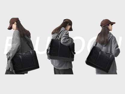 Travel Tote Bags with Zipper Ladies Canvas Bag Weekender Overnight Bag for Women Carry on Duffel Bag Trolley Sleeve