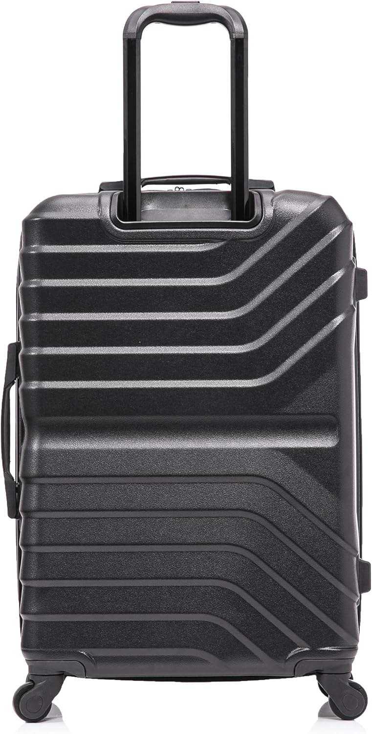 AURUM Hardside Luggage with Spinner Wheels | 20 in Durable Lightweight Carry on Suitcase for Travel | Zipper Clouser Suit Case with Gel Handles and Trolley | Green