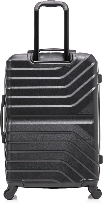 AURUM Hardside Luggage with Spinner Wheels | 20 in Durable Lightweight Carry on Suitcase for Travel | Zipper Clouser Suit Case with Gel Handles and Trolley | Green