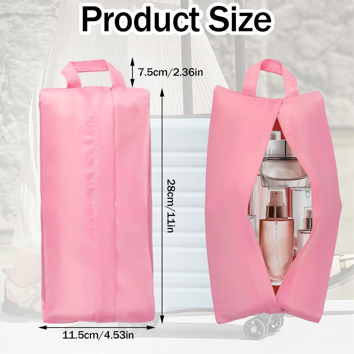 3pcs Travel Underwear Organizer Bag, Underwear Travel Bag with Handle, Bra & Sock Organizer Bags for Women Men Socks Lingerie and Small Clothes