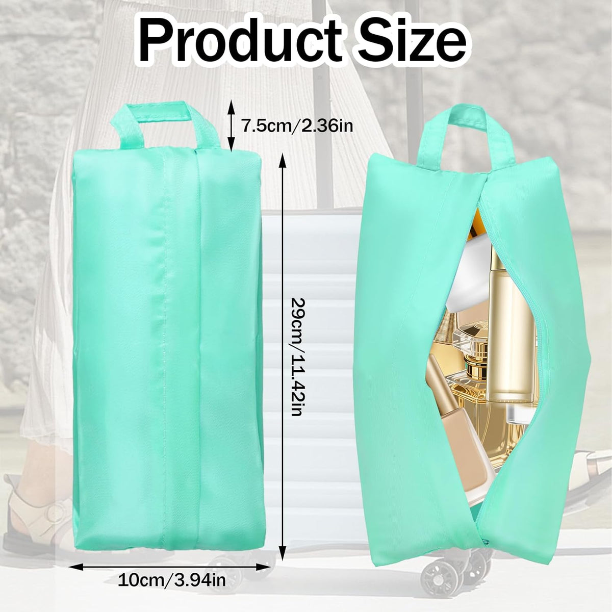 3pcs Travel Underwear Organizer Bag, Underwear Travel Bag with Handle, Bra & Sock Organizer Bags for Women Men Socks Lingerie and Small Clothes