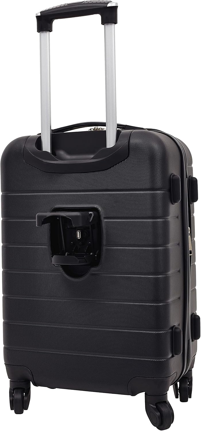 Smart Spinner Hardside Luggage, 22-Inch Carry-On, Olive Green