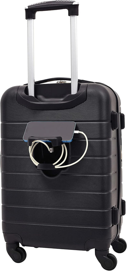 Smart Spinner Hardside Luggage, 22-Inch Carry-On, Olive Green