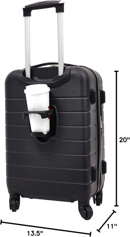 Smart Spinner Hardside Luggage, 22-Inch Carry-On, Olive Green