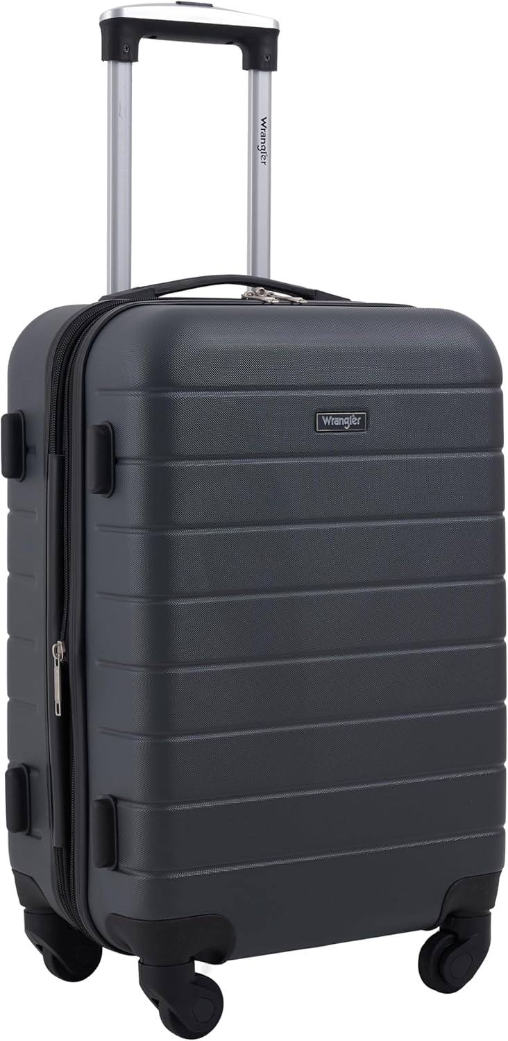 Smart Spinner Hardside Luggage, 22-Inch Carry-On, Olive Green