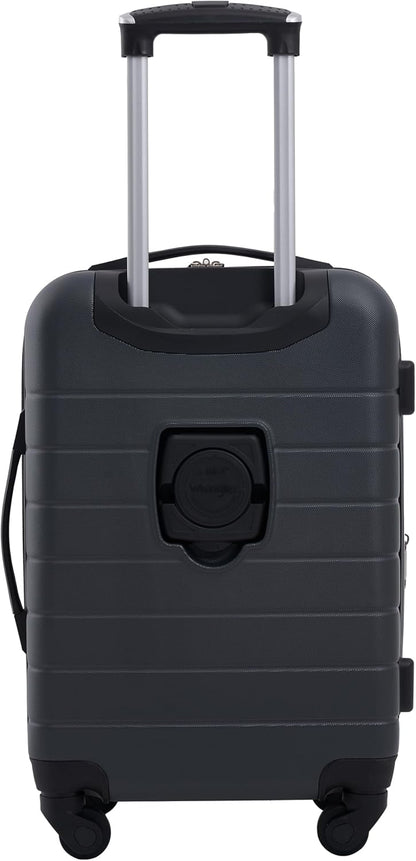 Smart Spinner Hardside Luggage, 22-Inch Carry-On, Olive Green