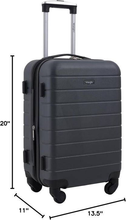 Smart Spinner Hardside Luggage, 22-Inch Carry-On, Olive Green