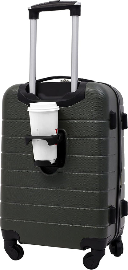 Smart Spinner Hardside Luggage, 22-Inch Carry-On, Olive Green