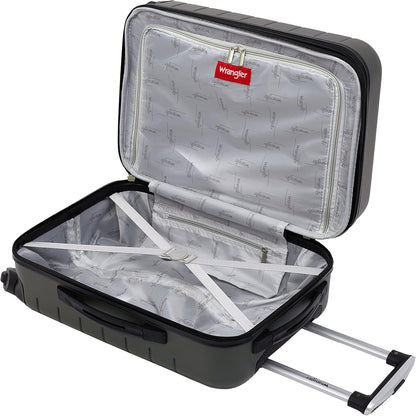 Smart Spinner Hardside Luggage, 22-Inch Carry-On, Olive Green