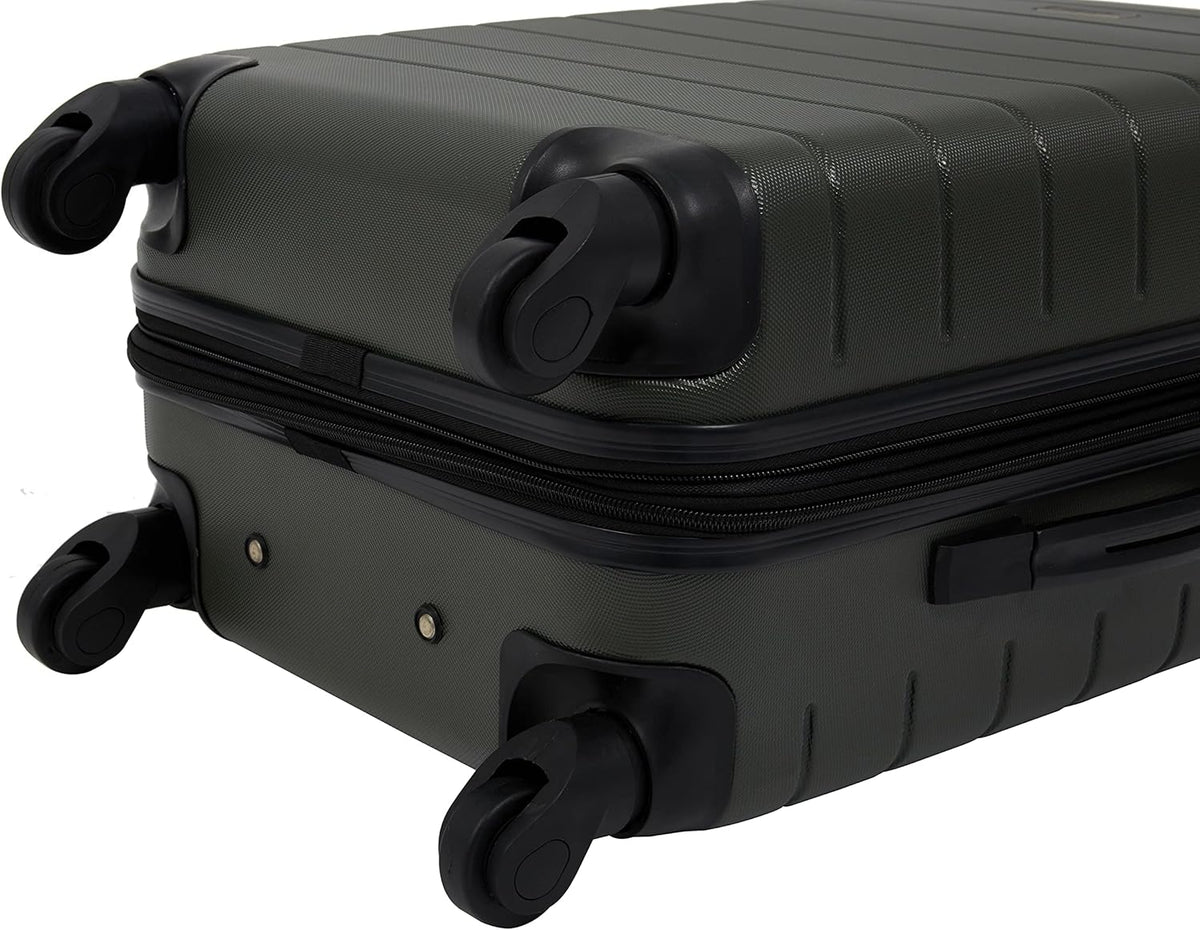 Smart Spinner Hardside Luggage, 22-Inch Carry-On, Olive Green