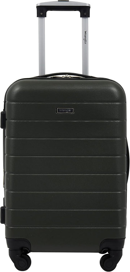 Smart Spinner Hardside Luggage, 22-Inch Carry-On, Olive Green