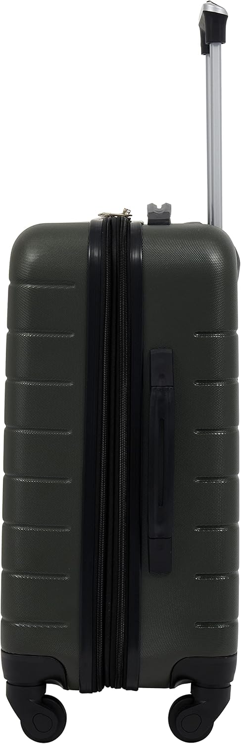 Smart Spinner Hardside Luggage, 22-Inch Carry-On, Olive Green