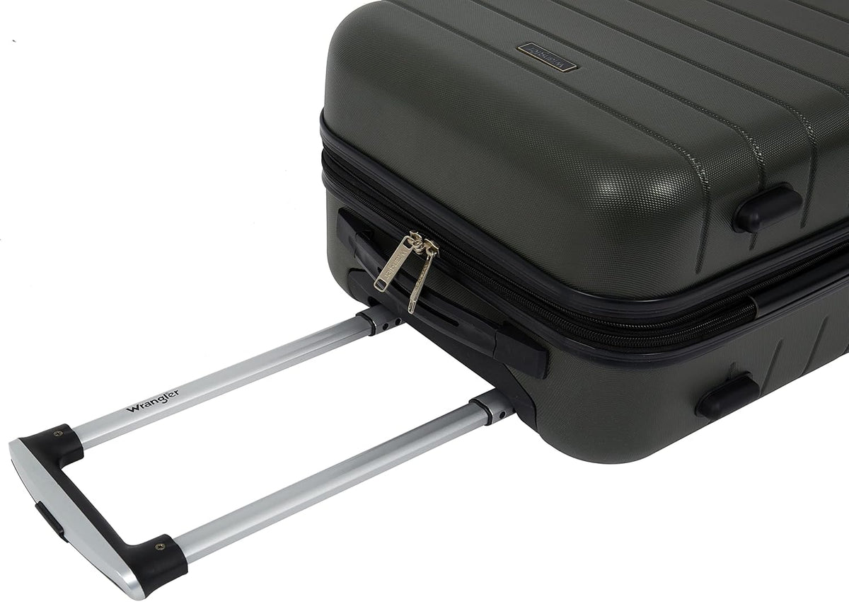 Smart Spinner Hardside Luggage, 22-Inch Carry-On, Olive Green