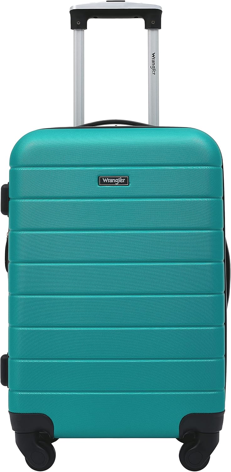 Smart Spinner Hardside Luggage, 22-Inch Carry-On, Olive Green