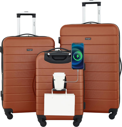 Smart Spinner Hardside Luggage, 22-Inch Carry-On, Olive Green