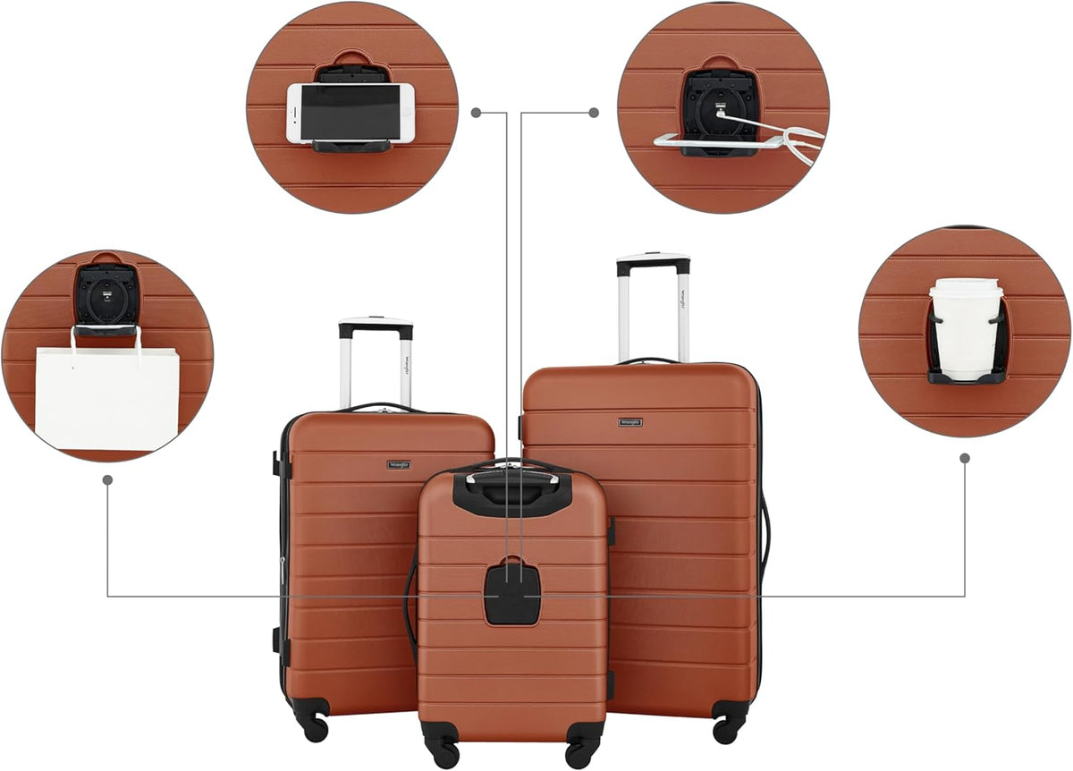 Smart Spinner Hardside Luggage, 22-Inch Carry-On, Olive Green