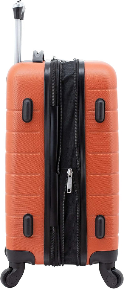 Smart Spinner Hardside Luggage, 22-Inch Carry-On, Olive Green