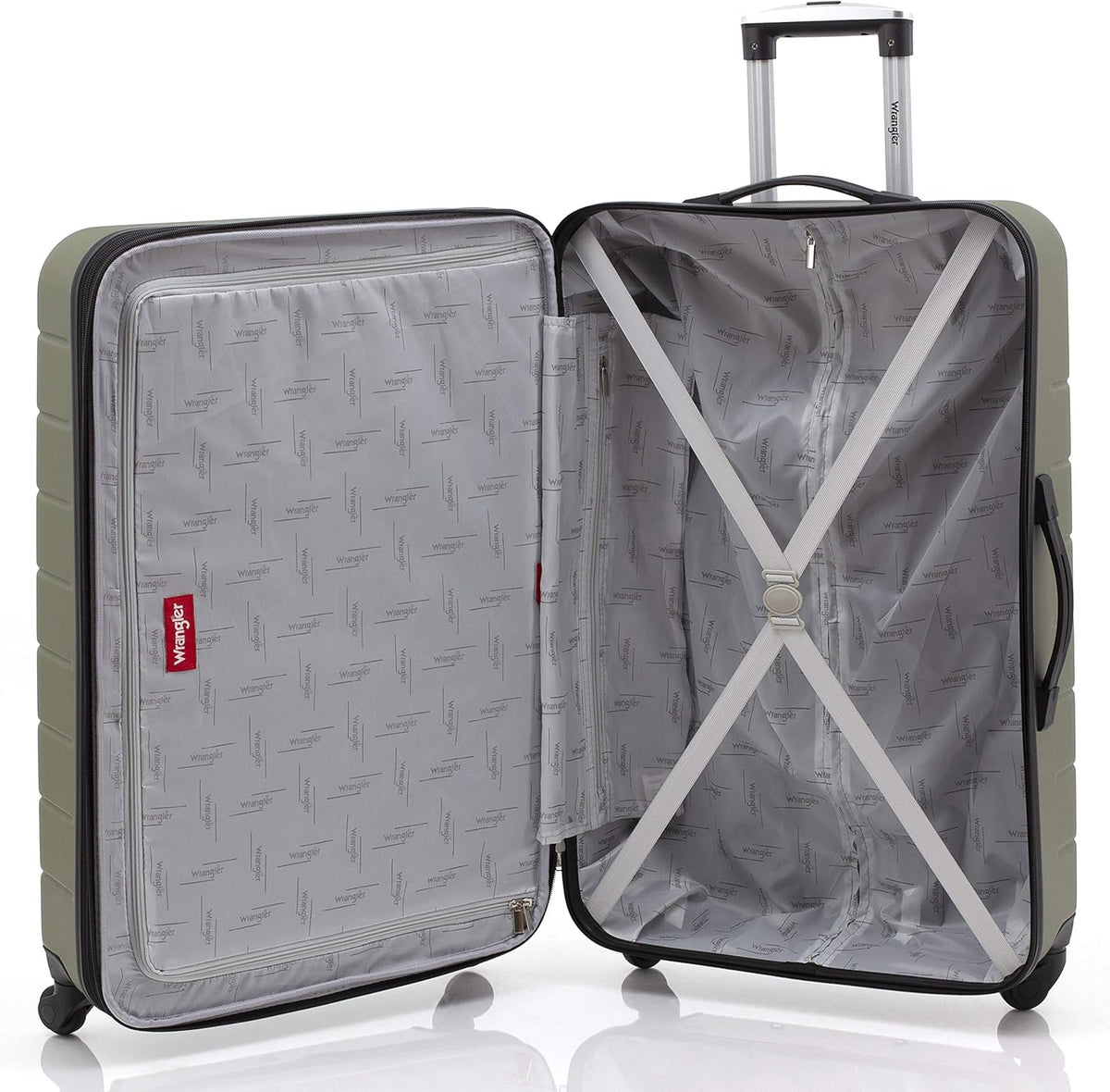 Smart Spinner Hardside Luggage, 22-Inch Carry-On, Olive Green