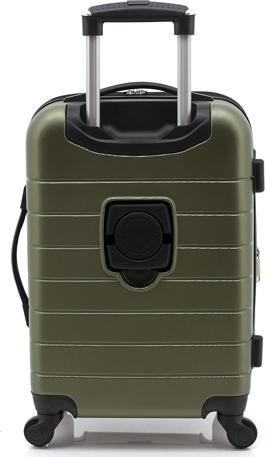 Smart Spinner Hardside Luggage, 22-Inch Carry-On, Olive Green