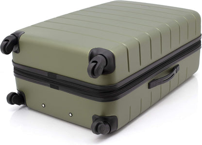 Smart Spinner Hardside Luggage, 22-Inch Carry-On, Olive Green
