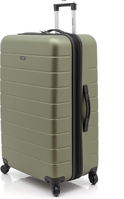 Smart Spinner Hardside Luggage, 22-Inch Carry-On, Olive Green