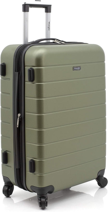 Smart Spinner Hardside Luggage, 22-Inch Carry-On, Olive Green