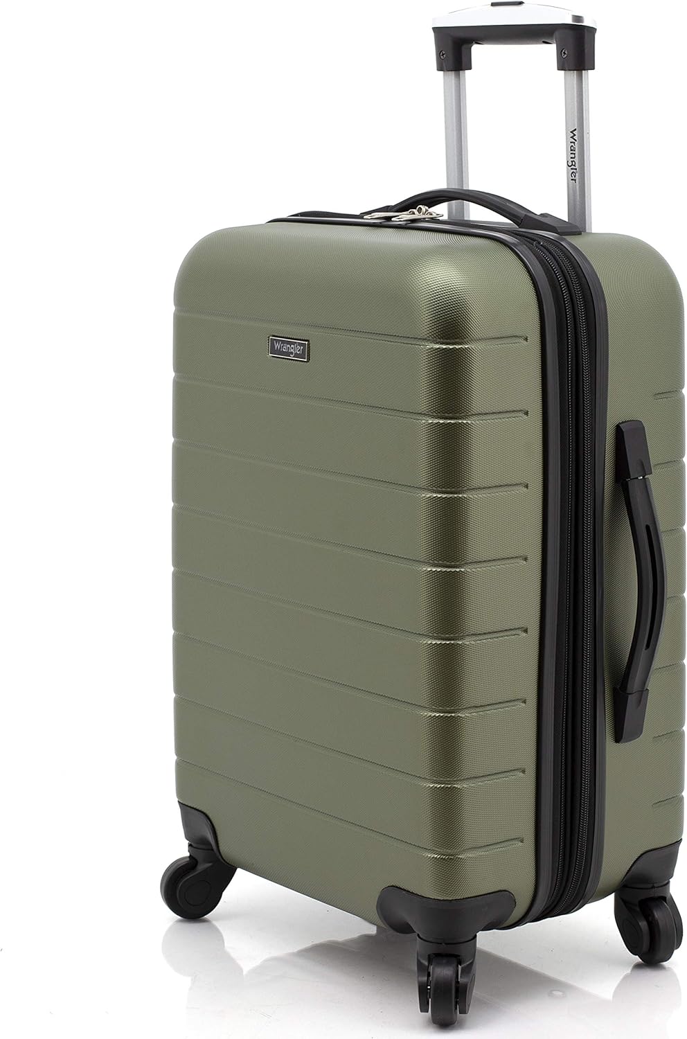 Smart Spinner Hardside Luggage, 22-Inch Carry-On, Olive Green