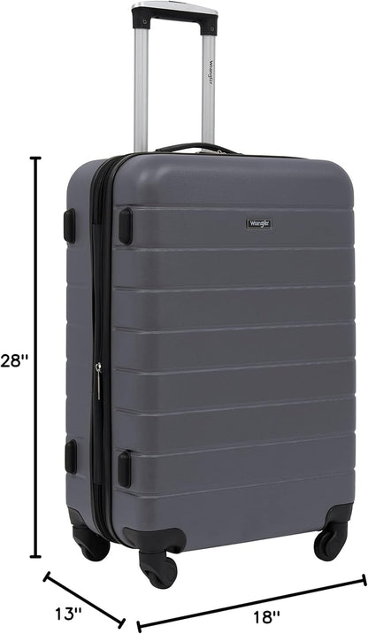 Smart Spinner Hardside Luggage, 22-Inch Carry-On, Olive Green