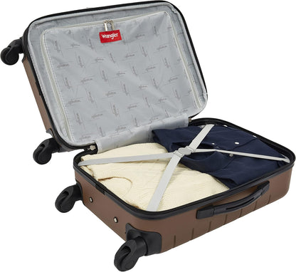 Smart Spinner Hardside Luggage, 22-Inch Carry-On, Olive Green