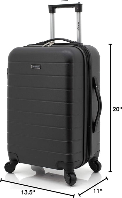 Smart Spinner Hardside Luggage, 22-Inch Carry-On, Olive Green