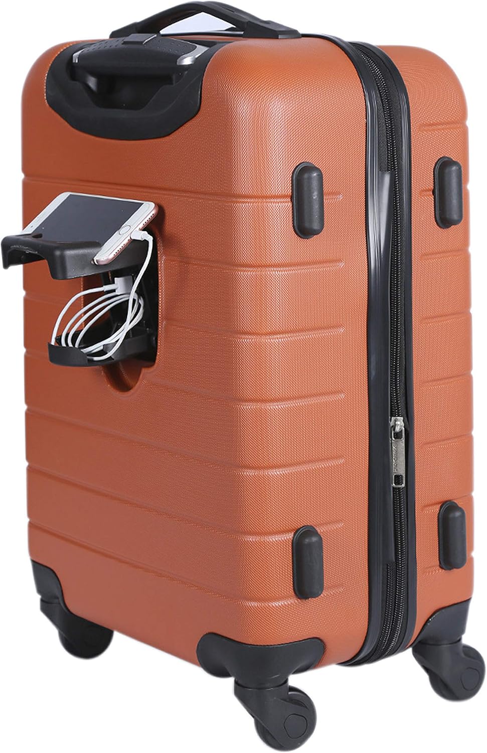 Smart Spinner Hardside Luggage, 22-Inch Carry-On, Olive Green