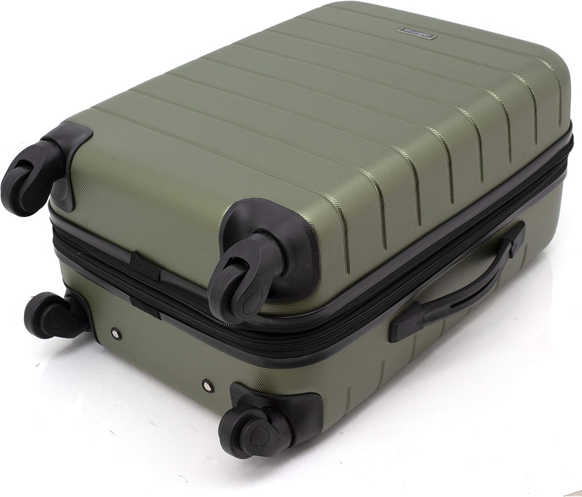 Smart Spinner Hardside Luggage, 22-Inch Carry-On, Olive Green