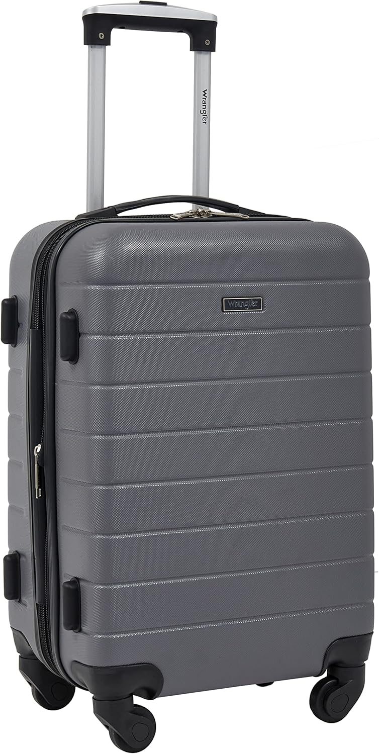 Smart Spinner Hardside Luggage, 22-Inch Carry-On, Olive Green
