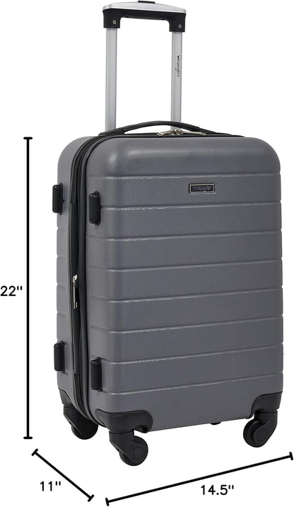 Smart Spinner Hardside Luggage, 22-Inch Carry-On, Olive Green