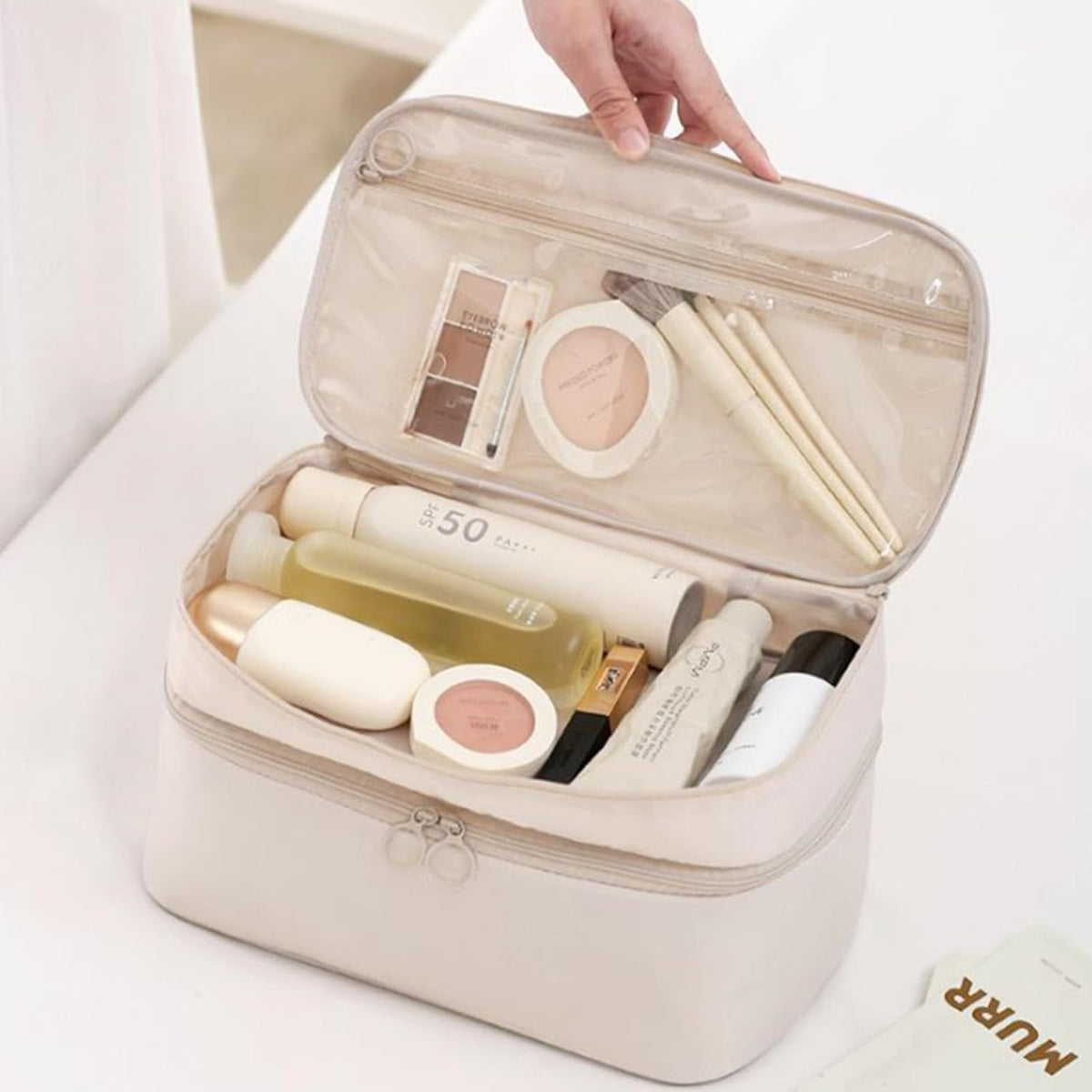 Travel Friendly Undergarment Organizers Sturdy Polyester for Business Trip and Vacations Breathable Delicates Storage Bag with Lockable Zipper for Sports Bras