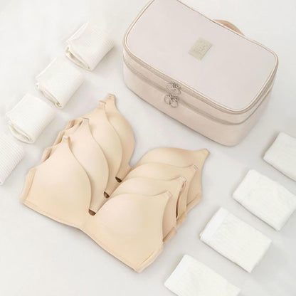 Travel Friendly Undergarment Organizers Sturdy Polyester for Business Trip and Vacations Breathable Delicates Storage Bag with Lockable Zipper for Sports Bras
