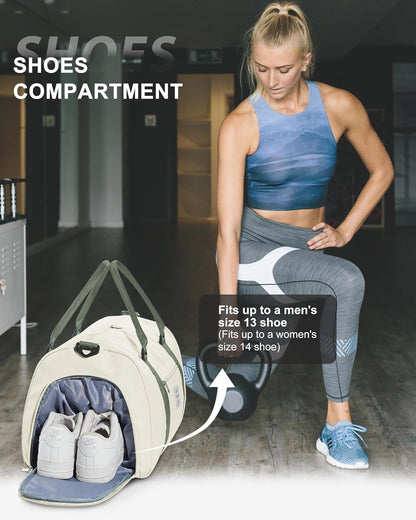 Gym Bag Womens Mens with Shoes Compartment and Wet Pocket Travel Duffel Bags for Women for Plane Sport Gym Tote Bag with Toiletry Bags Waterproof Weekend Overnight Carry on Bag Hospital Holdalls - Colors B