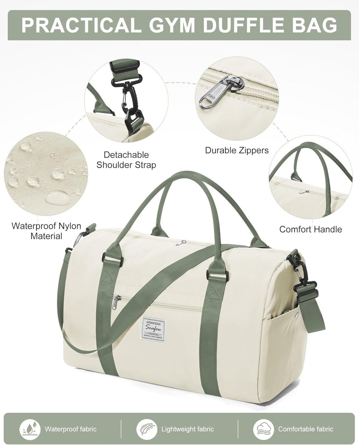 Gym Bag Womens Mens with Shoes Compartment and Wet Pocket Travel Duffel Bags for Women for Plane Sport Gym Tote Bag with Toiletry Bags Waterproof Weekend Overnight Carry on Bag Hospital Holdalls - Colors B