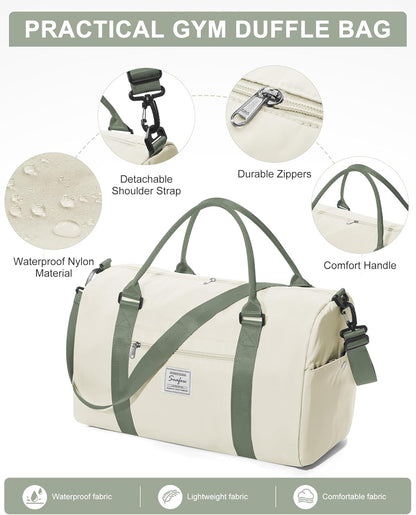 Gym Bag Womens Mens with Shoes Compartment and Wet Pocket Travel Duffel Bags for Women for Plane Sport Gym Tote Bag with Toiletry Bags Waterproof Weekend Overnight Carry on Bag Hospital Holdalls - Colors B