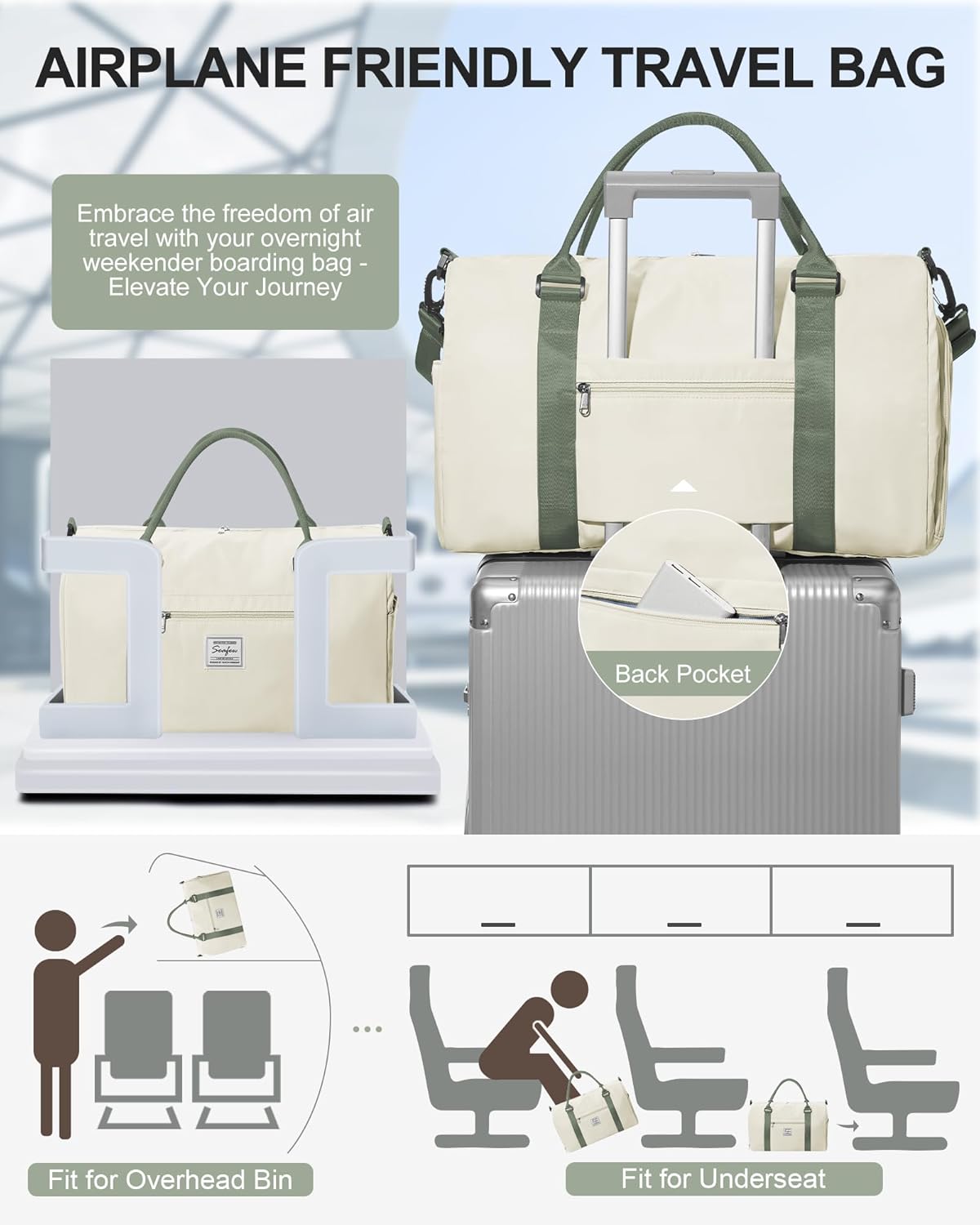 Gym Bag Womens Mens with Shoes Compartment and Wet Pocket Travel Duffel Bags for Women for Plane Sport Gym Tote Bag with Toiletry Bags Waterproof Weekend Overnight Carry on Bag Hospital Holdalls - Colors B