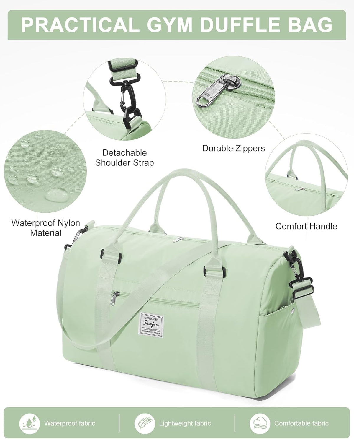 Gym Bag Womens Mens with Shoes Compartment and Wet Pocket Travel Duffel Bags for Women for Plane Sport Gym Tote Bag with Toiletry Bags Waterproof Weekend Overnight Carry on Bag Hospital Holdalls - Colors B