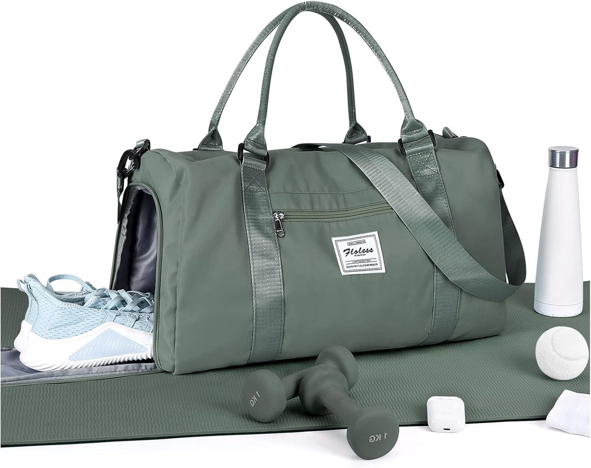 Gym Bag Womens Mens with Shoes Compartment and Wet Pocket Travel Duffel Bags for Women for Plane Sport Gym Tote Bag with Toiletry Bags Waterproof Weekend Overnight Carry on Bag Hospital Holdalls - Colors B