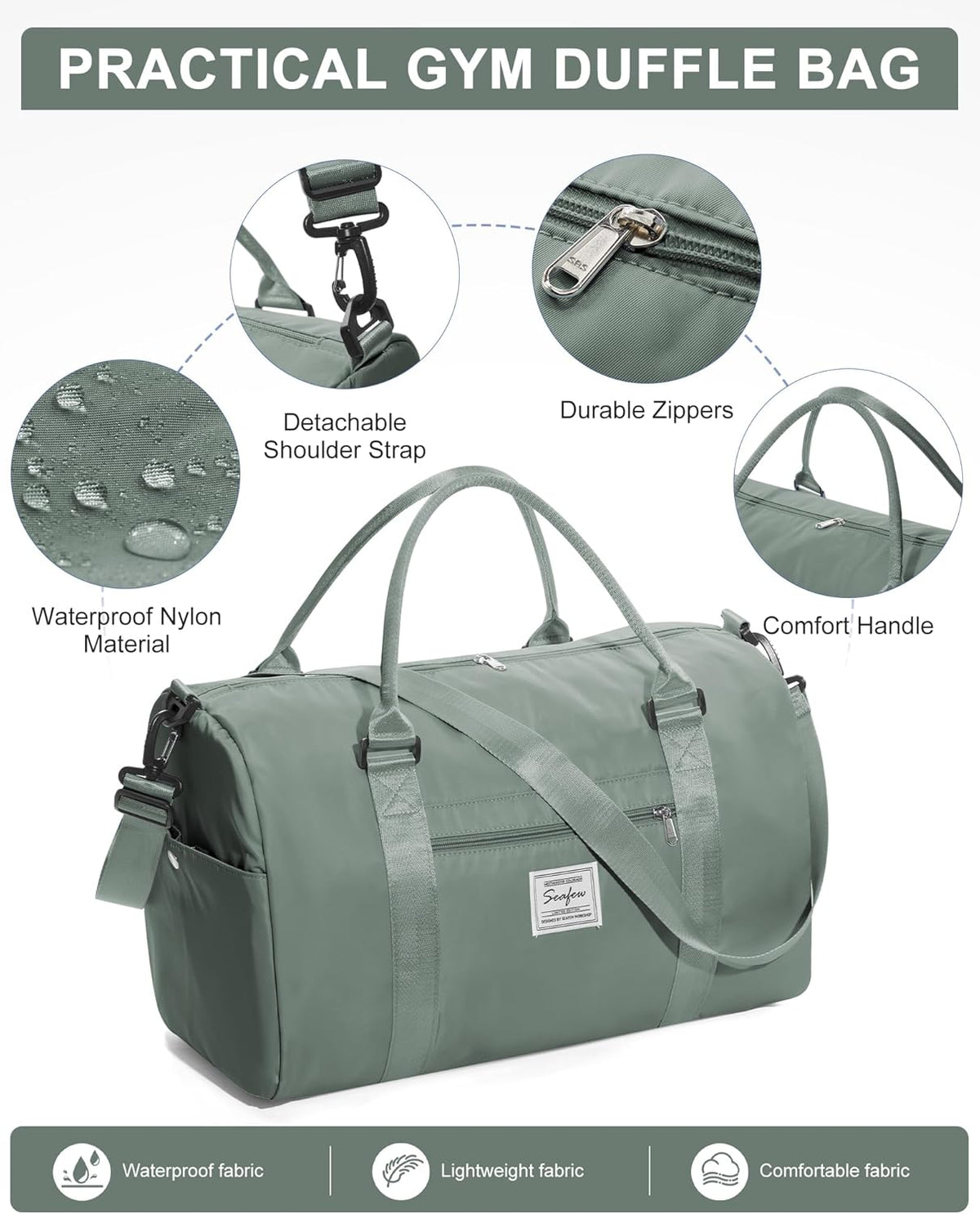 Gym Bag Womens Mens with Shoes Compartment and Wet Pocket Travel Duffel Bags for Women for Plane Sport Gym Tote Bag with Toiletry Bags Waterproof Weekend Overnight Carry on Bag Hospital Holdalls - Colors B