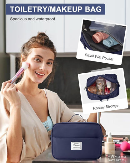 Gym Bag Womens Mens with Shoes Compartment and Wet Pocket Travel Duffel Bags for Women for Plane Sport Gym Tote Bag with Toiletry Bags Waterproof Weekend Overnight Carry on Bag Hospital Holdalls - Colors B