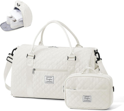 Gym Bag Womens Mens with Shoes Compartment and Wet Pocket Travel Duffel Bags for Women for Plane Sport Gym Tote Bag with Toiletry Bags Waterproof Weekend Overnight Carry on Bag Hospital Holdalls - Colors B