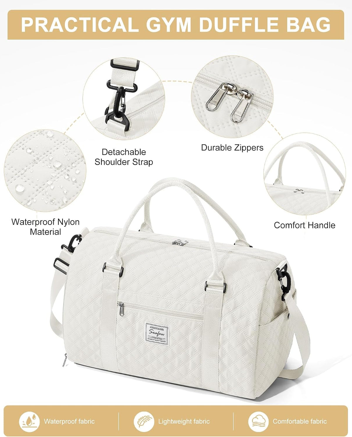 Gym Bag Womens Mens with Shoes Compartment and Wet Pocket Travel Duffel Bags for Women for Plane Sport Gym Tote Bag with Toiletry Bags Waterproof Weekend Overnight Carry on Bag Hospital Holdalls - Colors B